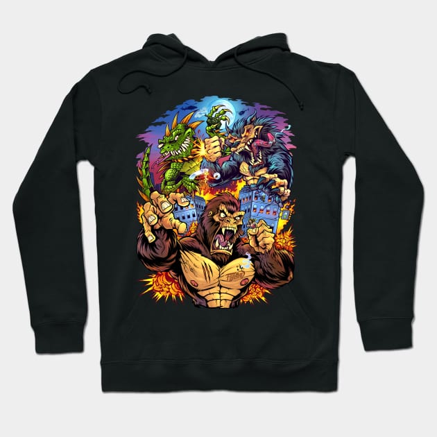 Rampage Arcade Tribute Hoodie by FlylandDesigns